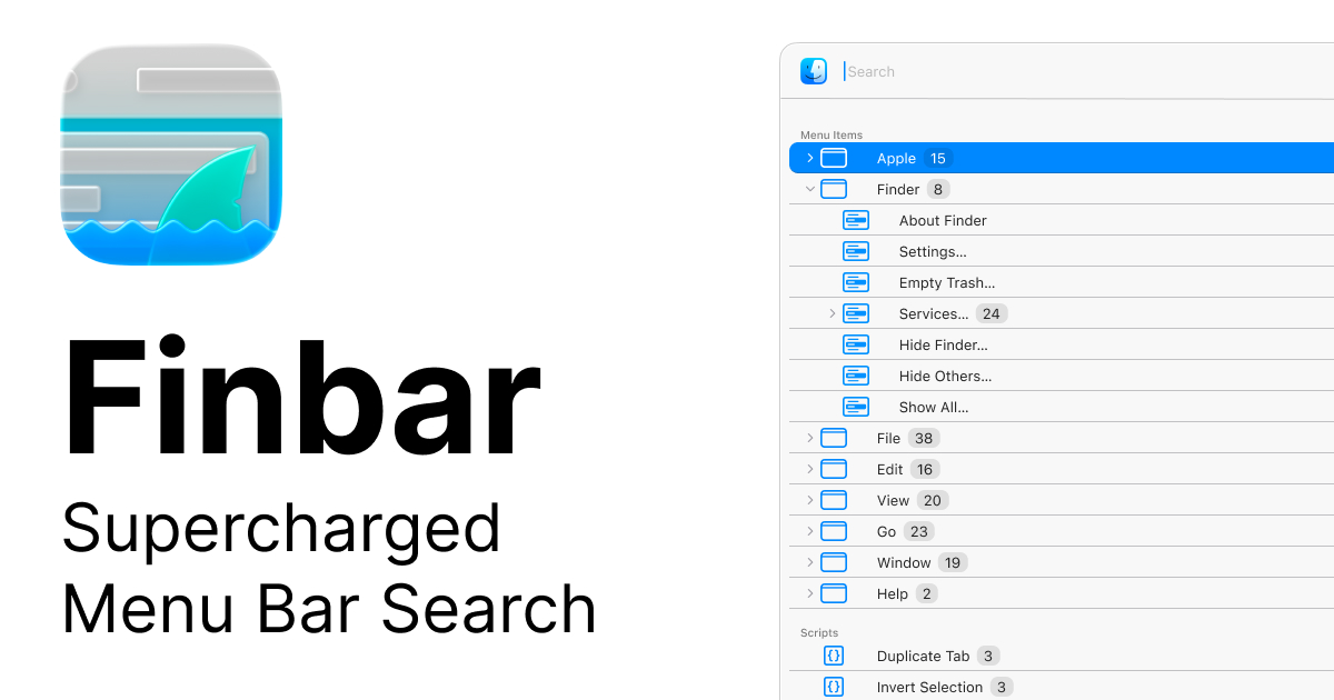 Finbar product screenshot